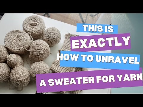 This is EXACTLY How to Unravel a Thrifted Sweater for Yarn