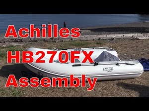 Achilles Model HB270FX ..Fiberglass Hull Rib..Folding Transom Boat... Assembly