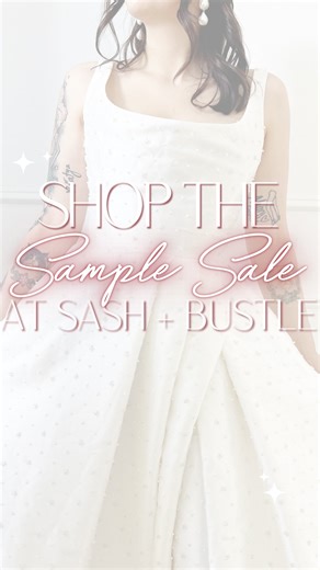Sash + Bustle on Instagram: "Shop the Sash + Bustle Sample Sale with me! 💖 ✨ Over 100 stunning sample gowns ✨ Up to 80% OFF ✨ Feb 10–13 | By appointment only ✨ Gift with purchase (valued at $350+) ✨ Sample sizes 8–12 + a limited selection 18–22 Dream dresses. Unreal prices. Zero chill. 😌💍 Book your appointment through the link in our bio! DM us with any questions 💌 #SashAndBustle #WeddingDress #Bride #BridalGown"