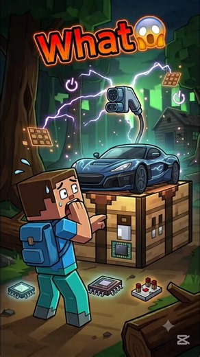 How to craft a TESLA in Minecraft?! ⚡🚗#shorts #minecraft #minecraftcraft
