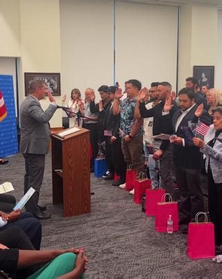 Today, 25 immigrants became U.S. citizens during a Naturalization Ceremony at the Blair-Caldwell African American Research Library! It is always an honor to host this wonderful and important event. | Denver Public Library