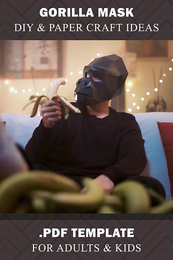 DIY Gorilla Mask Tutorial