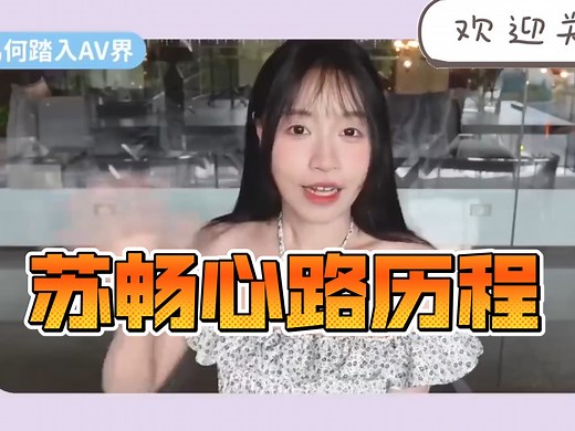 苏畅谈自己加入业界的全过程