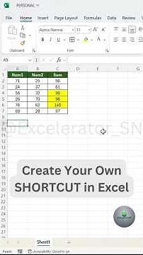 Excel Custom Shortcut | Create Your Own EXCEL Shortcut to Paste Formulas Only! | VBA Tutorial