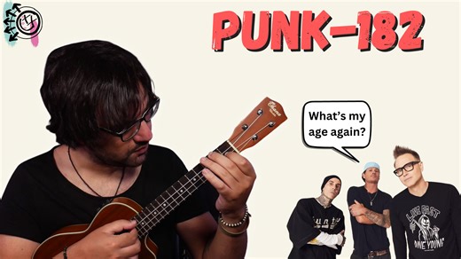 55 reactions · 11 shares | Hi Class! In this week's ukulele lesson, you'll learn to play a punk rock song titled "Punk-182." If you're a fan of 90s punk, especially Blink-182, you'll love this tune! We've included a full-band jam track so you can rock out at home! View the lesson: https://rockclass101.com/punk-182/ | Rock Class 101 | Facebook