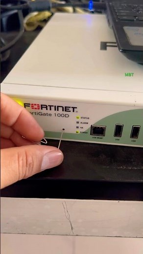 Factory reset Fortinet 100D (Hard Reset) #shorts #fortinet
