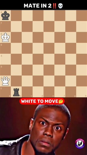 WHITE TO MOVE 📢 MATE IN 2 🤔 CAN YOU FIND IT 😱 #chess #shorts #puzzle
