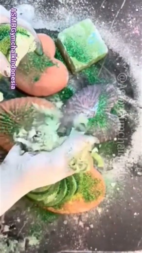 New Compilation💕💙💛✨🫠🌈@ASMRgymchalkIndonesia⁩ #satisfying #relax #asmr #shorts #shortsfeed #explore