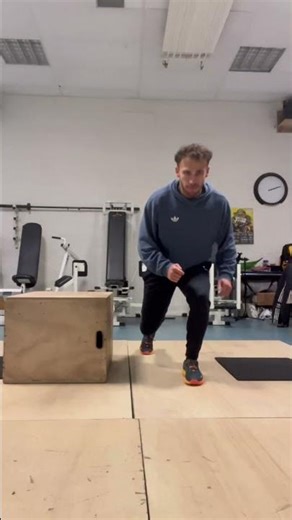 Drop box lunge