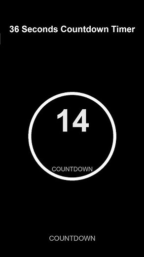 36 Second Timer | Quick Countdown