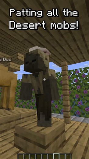 Patting ALL the Dessert MOBS #minecraft