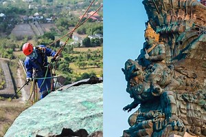 At Last: Bali GWK statue finally fully installed after decades in progress | Coconuts
