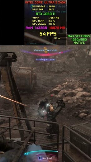 RTX 4060 Ti FPS at 1080p in Avatar Frontiers of Pandora!