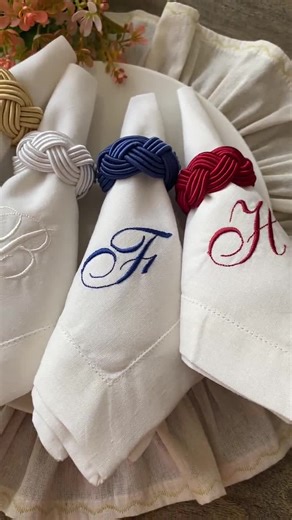 Monogram Embroidered Linen Napkins, Personalized Linen Napkin, Monogrammed Dinner Napkins, Embroidery Linen Dinner Napkin, Custom Napkin - Etsy