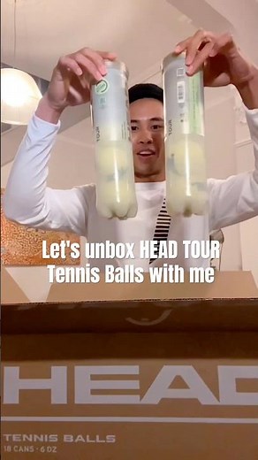 Unboxing HEAD TOUR Tennis Balls with me #tennis #tennisplayer #tennisball #tennisequipment