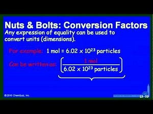 Conversion Factors 1 (NB)