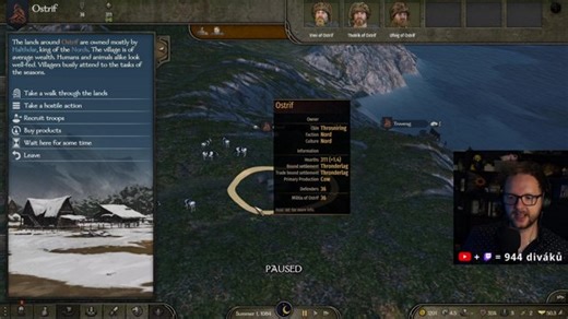 🔴Posledních 7 dní! !exarie má 15,7 milionů - Nové DLC do Mount and Blade 2 a začátek našeho vikingského impéria!