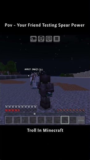 Minecraft Troll By Friends || #minecraft #troll #funny #shorts #shortsfeed