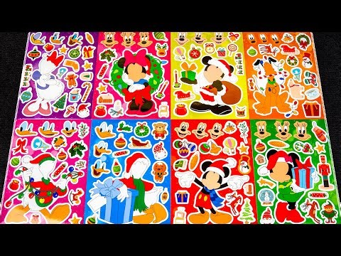 MICKEY MOUSE STICKER BOOK MAKEOVER 🎄✨ | MICKEY, MINNIE, DONALD & DAISY CELEBRATE THE HOLIDAY SEASON!