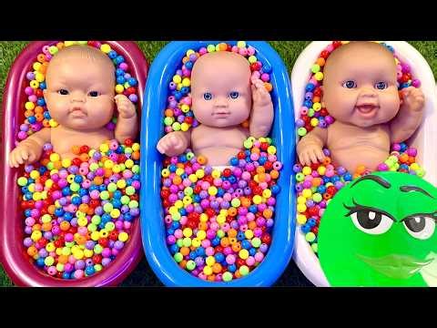 They’re ALL So Cute! 👶 Satisfying Baby Bead Bath Surprise ✨