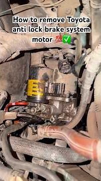 How to remove Toyota anti lock brake system motor 💯✅ #foryou #automobile #mechanic #car #yt