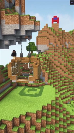 Minecraft Hanging House Build Tutorial #shorts #minecraft #mahisminecraft