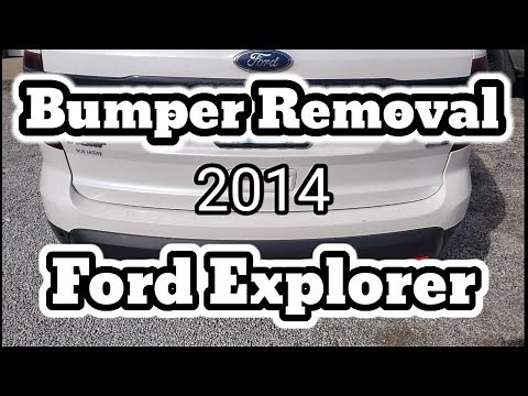 Rear bumper removal 2014 ford Explorer. step by step bumper removal