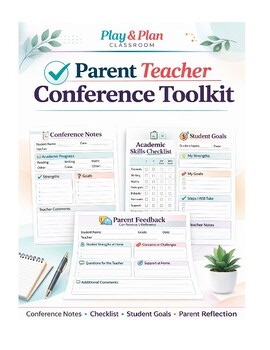 The Ultimate Parent - teacher Conference Toolkit| Students Goals, Academic Check