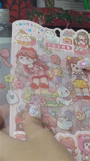 New Sticker Pack Unboxing 🎀 | Cute Aesthetic Stickers #shorts #yt #unboxing