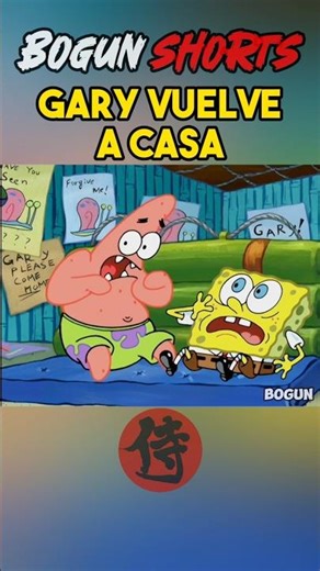 GARY VUELVE A CASA 🧽💦 | BOB ESPONJA #bobesponja #caricaturas #shorts #bogun