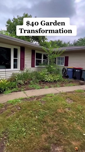 5.2M views · 41K reactions | I would love plant/decor ideas for the middle! Spring is almost here and I can’t wait to get that shovel back in my hand  #garden #transformation #exterior #ideas #landscaping #budget #walkway #path | Don't Drink and DIY | Facebook