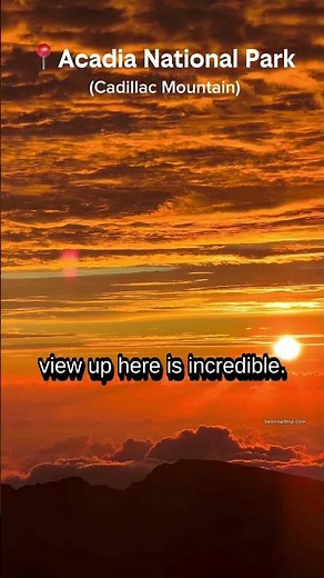 Sunrise from Cadillac Mountain in Acadia National Park is pure magic | Bar Harbor