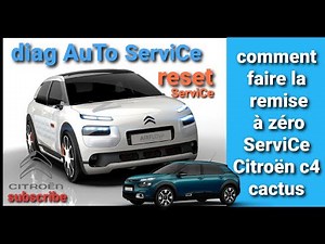 remise à zéro compteur vidange Citroën c4 cactus
