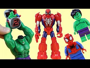 Hulk Family ! Spidey & Hulk Robot Mission - Just4fun290 Plays