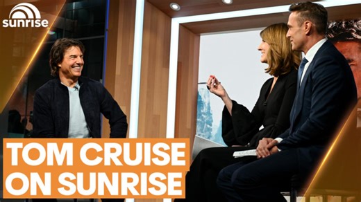 Tom Cruise appears for exclusive in-studio interview on Channel 7's Sunrise