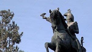 Jose de San Martin Statue Located at San Martin Square, Cordoba City, Argentina.