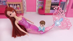 小宝宝说话能成真，连妈妈都变成美人鱼