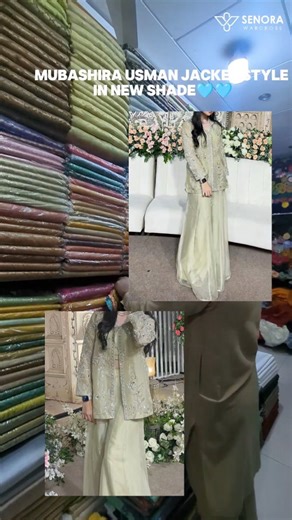 Viral Jacket style outfit ✨ The response on this recreation has been INSANE! 🤍 Here’s a little sneak peek of the trending colors — 🌸 Baby Pink 🩷 Dusty Pink 💚 Pistachio 💜Purple 💙Royal blue 🖤Black 🩵Ice blue …and more on the way 👀 . A recreation of the viral Mubashira Usman outfit, redesigned in a budget-friendly version so you can easily afford this dreamy look! Perfect for receptions, nikkah, or modern brides who love a touch of tradition with elegance 💫 . [Desi fashion • Formal wear • 