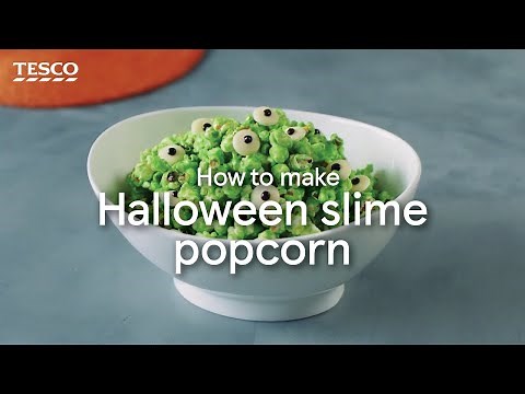 How to Make Halloween Slime Popcorn | Tesco