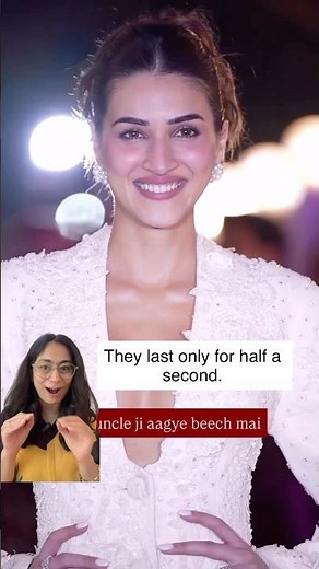 Did you notice her subtle micro expressions?