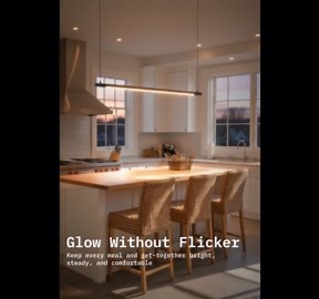 Solvita Professional LED Billiard & Pool Table Light, Non-Flickering & Evenly Distributed Light Source & Adjustable Height - Rotaflex, Bright White 3000K (52 inch)