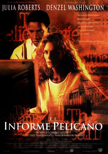 El informe Pelícano (1993) ⭐ 6.6 | Crimen, Drama, Misterio