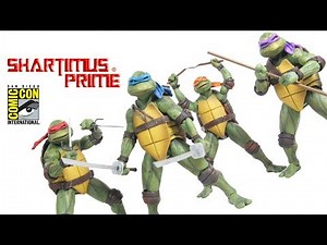NECA Toys TMNT SDCC 2018 Exclusive 7 Inch Scale 1990 Movie Action Figure Review Set