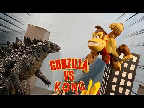 GODZILLA vs DONKEY KONG | epic stop motion battle