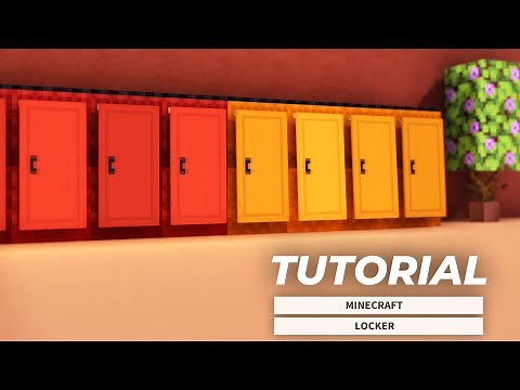 Minecraft: How To Make High School Lockers (Tutorial)