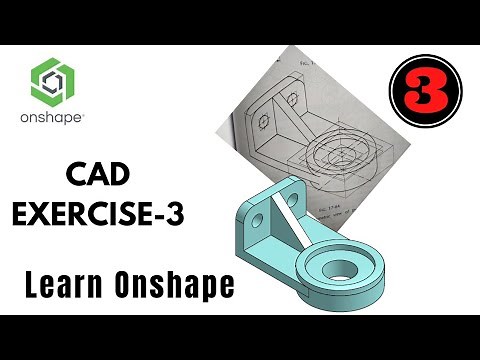 Onshape EXERCISE -3|| CAD Practice Models