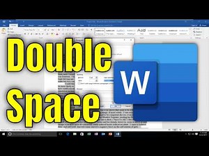 How To Double Space in Microsoft Word
