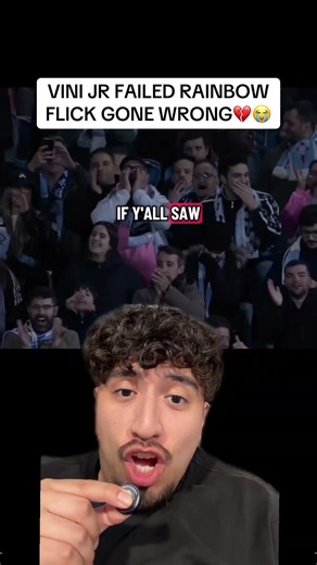 VINI JR FAILED RAINBOW FLICK ATTEMPT GONE WRONG 💔😭💔😭