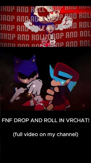FNF DROP AND ROLL IN VRCHAT! (full video on my channel) #fnfmod #fridaynightfunkin #vrchat #fnf #vr
