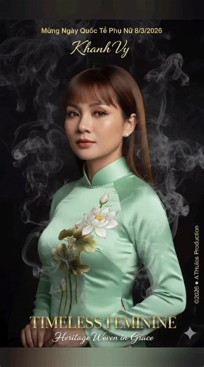 🇨🇦 TIMELESS FEMININE (10): Heritage Woven in Grace 🇨🇦 Mừng Ngày Quốc Tế Phụ Nữ 8/3/2026 (Green Series) • Starring: @Khánh Vy✅ • Bkgrd music: Instrumental • Duration: 1:49 • Costumes Color: HEX Code 98FF98 #tinhdo #gemini #tiktokfashion #traditional #womenday